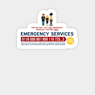 IT Crowd - Emergency Services Sticker